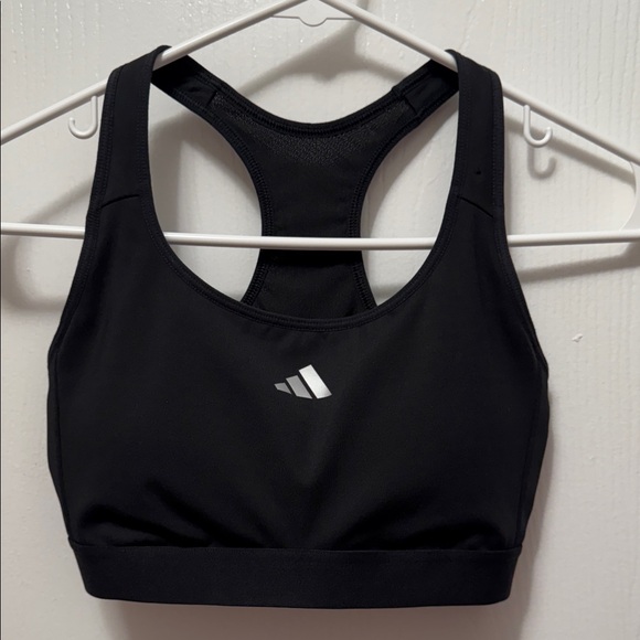 Adidas Women's Black Racerback Sports Bra Size Small - Picture 1 of 2
